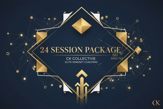 24 Session Package with CK Collective to work on boundaries, protocols, non-negotiables, dating, business-building, personal tactics, business endeavors, relationship turmoil, elite mindset, starting a side project, relationship dynamics, routines, letting go, and rewiring your subconscious brain. 60-minutes each.