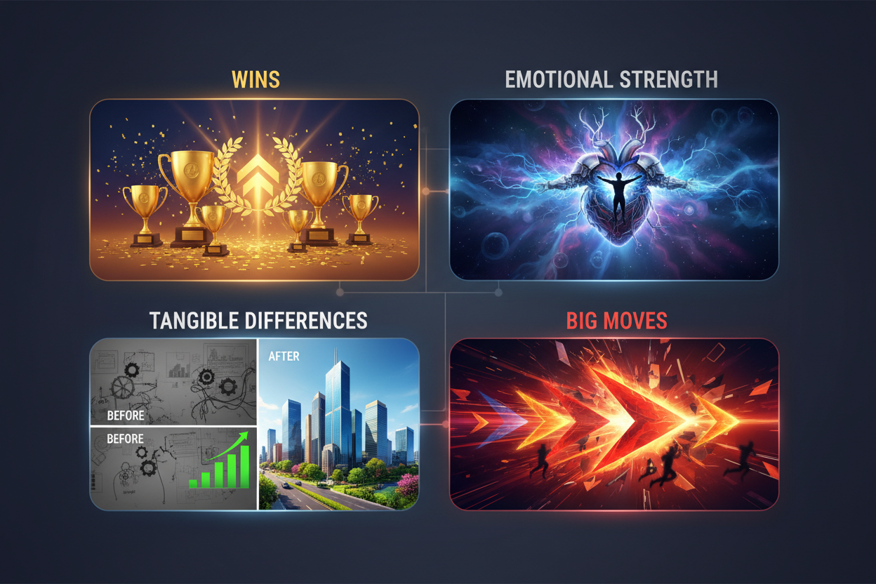 Wins, Emotional Strength, Tangible Differences & Big Moves