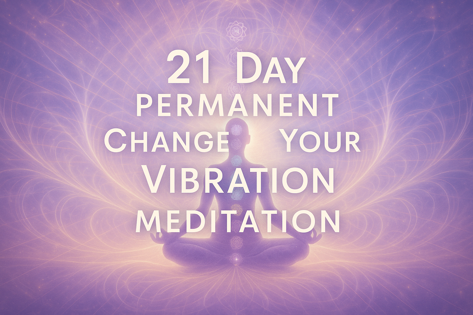 21 day permanent change your vibration meditation - do this for 21 straight days