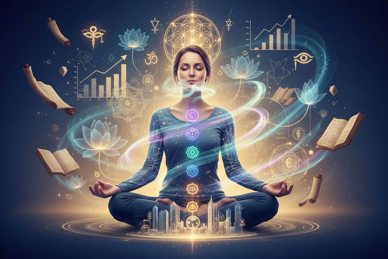 Business-Building, Entrepreneurship & Advanced Techniques like manifesting, breathwork, meditation & energy anatomy & medical intuition, anatomy, physiology, and ancient techniques