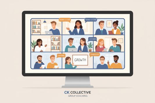 CK Collective Group Coaching Calls, max 10 people per session, 1-2 times weekly, recorded and posted to YouTube